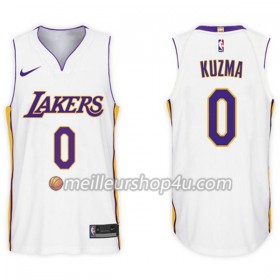 Maillot Basket Homme Los Angeles Lakers Kyle Kuzma 0 Nike 2017-18 Blanc Swingman